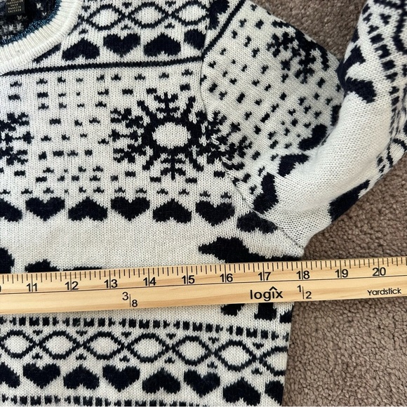 Ted Baker Polar Bear Fair Isle Alpaca Wool Sweater Nordic Winter - Picture 8 of 9